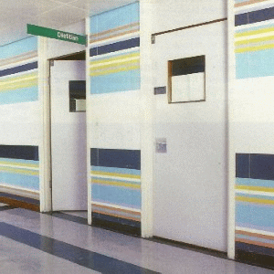 Bridget Riley, Mural, 1983