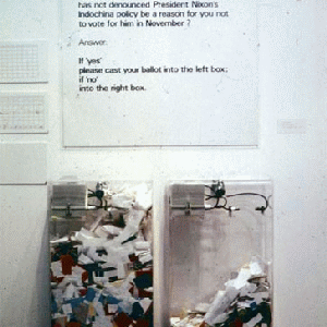 Hans Haacke, MOMA Poll, 1970