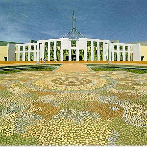 Michael Nelson, Possum and Wallaby Dreaming, 1985